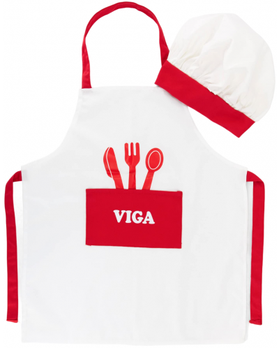 Детска готварска престилка Viga - С шапка - 1