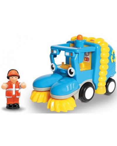 Детска играчка WOW Toys - Камионче за почистване на улици - 1