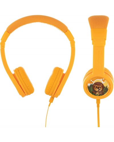 Детски слушалки с микрофон BuddyPhones - Explore+, жълти - 4