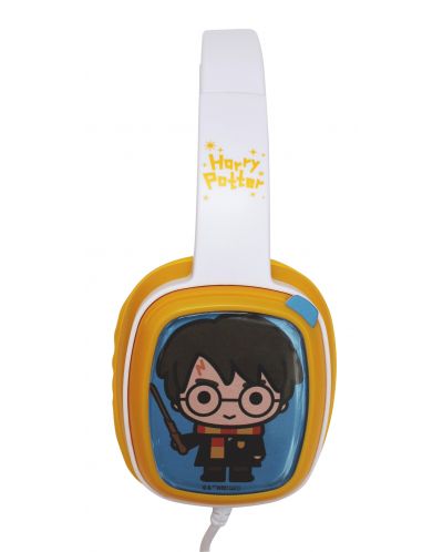 Детски слушалки Flip 'n Switch - Harry Potter, бели/жълти - 3