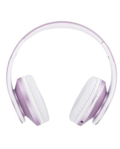 Детски слушалки PowerLocus - P2, безжични, бели/лилави - 3
