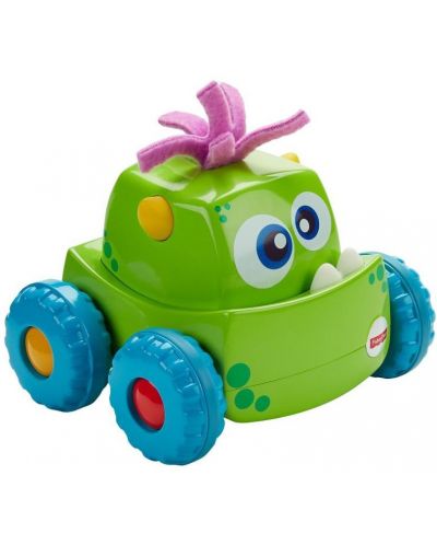 Детска играчка Fisher Price - Количка, Натисни и потегли, зелена - 1