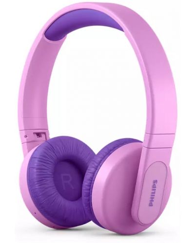 Детски безжични слушалки Philips - TAK4206PK, розови - 2