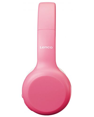 Детски слушалки с микрофон Lenco - HPB-110PK, безжични, розови - 3