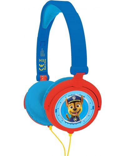 Детски слушалки Lexibook - Paw Patrol HP015PA, сини/червени - 1
