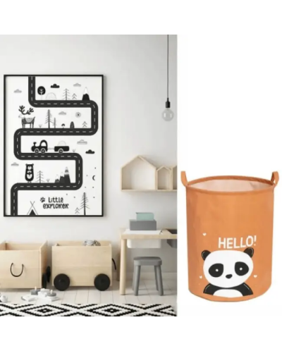 Детска кошница за съхранение на играчки Sipo - Hello Panda, 43 l - 5