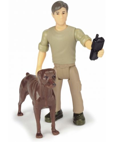 Детска играчка Dickie Toys Playlife - Джип с ловец и куче, 23 cm - 6