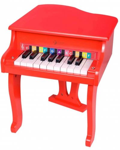 Детско дървено пиано Classic World Детски - Роял, червен - 1