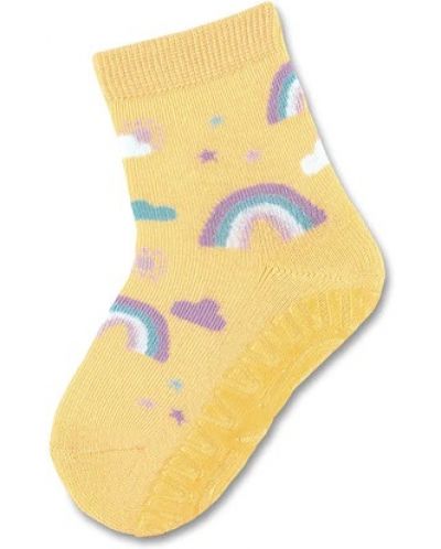 Детски чорапи със силикон Sterntaler - С дъга, 23/24 размер, 2-3 години - 1