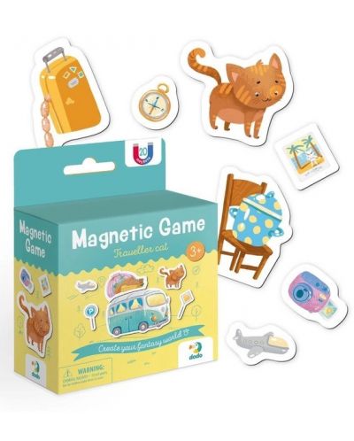 Детска магнитна игра Dodo - Пътешестваща котка - 2