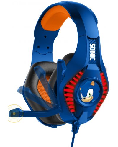 Детски слушалки OTL Technologies - Pro G5 Sonic The Hedgehog, сини - 2