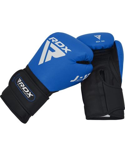 Детски боксови ръкавици RDX - REX J-12, 6 oz, сини/черни - 5