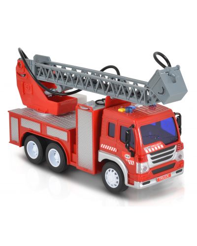 Детска играчка Moni Toys - Пожарен камион с кран и помпа, 1:16 - 5