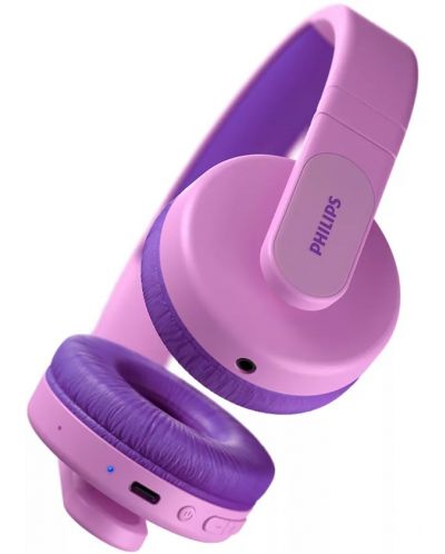 Детски слушалки Philips - TAK4206PK, безжични, розови - 3