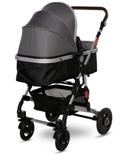 Детска количка Lorelli - Alba Premium, Steel Grey - 3