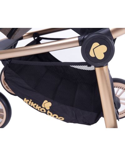 Детска количка 3 в 1 KikkaBoo Vicenza Luxury - Златиста, с кош за количка и столче за кола - 7
