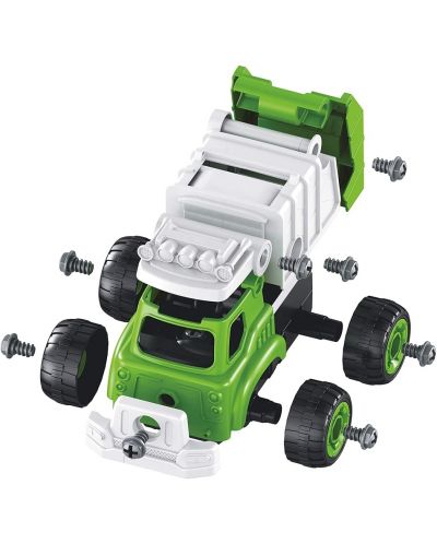 Детска играчка Buki - Боклукчийски камион с радиоуправление и отвертка - 2