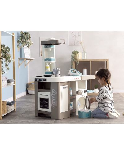 Детска кухня 2 в 1 Smoby - Tefal Studio Utility Kitchen, 36 аксесоара - 5