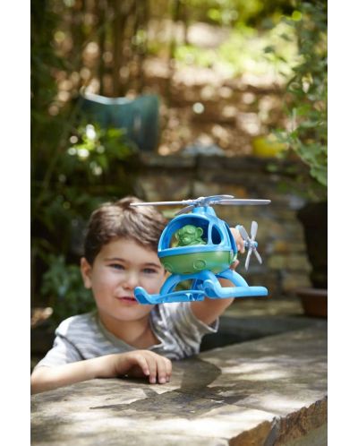 Детска играчка Green Toys - Хеликоптер, син - 4