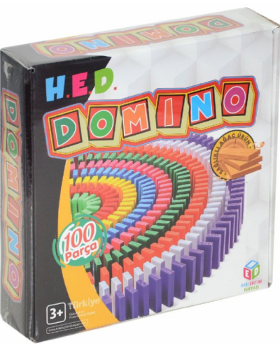 Детска игра H.E.D - Хоби домино, 100 броя - 1