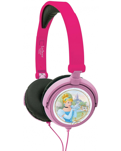 Детски слушалки Lexibook - Princess HP010DP, розови - 1