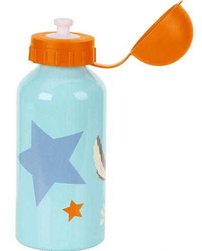 Детско алуминиево шише за вода Sterntaler - Магаренце, 400 ml - 3