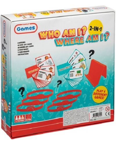 Детска игра Grafix - Кой съм аз, Къде съм аз, 2 в 1 - 3
