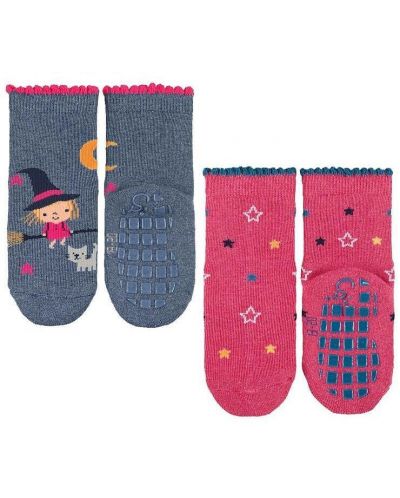 Детски чорапи с бутончета Sterntaler - За момиче 2 чифта, 21/22, 18-24 месеца - 3