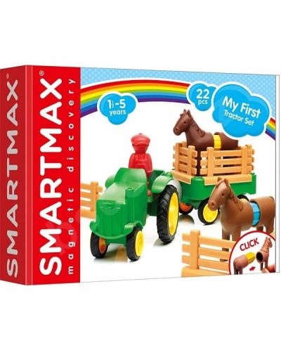 Детски конструктор Smart Games Smartmax - Моето първо тракторче - 1