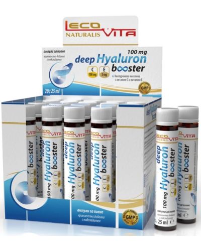 Deep Hyaluron booster, горски плодове, 20 ампули x 25 ml, LecoVita - 1