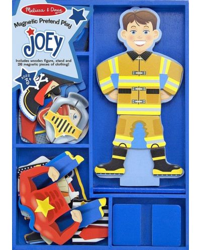Детска играчка Melissa and Doug - Магнитна кукла за обличане Били-Джоуи - 1