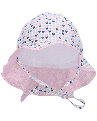 Детска шапка с UV 50+ защита Sterntaler - С цветни сърца, 51 cm, 18-24 месеца - 2
