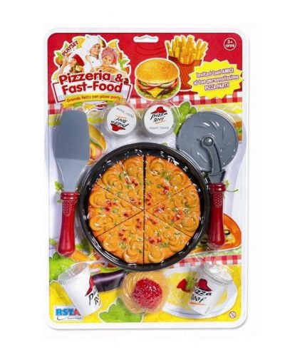 Детска играчка RS Toys - Пица, с аксесоари - 1