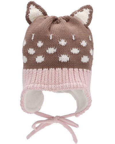 Детска плетена шапка Sterntaler - Коте, 45 cm, 6-9 м - 1