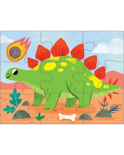 Детски пъзел Mudpuppy 4 в 1 - Приятели динозаври - 4