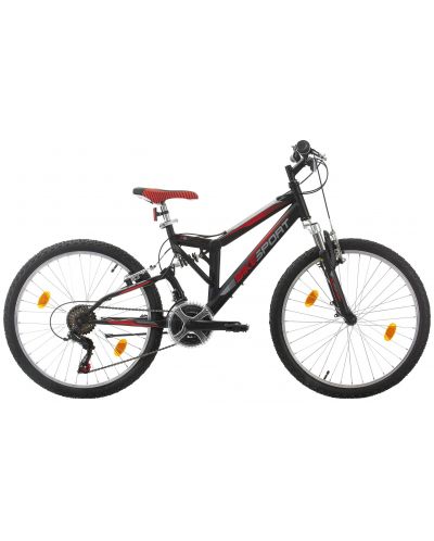 Детски велосипед BIKE SPORT - Paralax 24"x 380, черен - 1