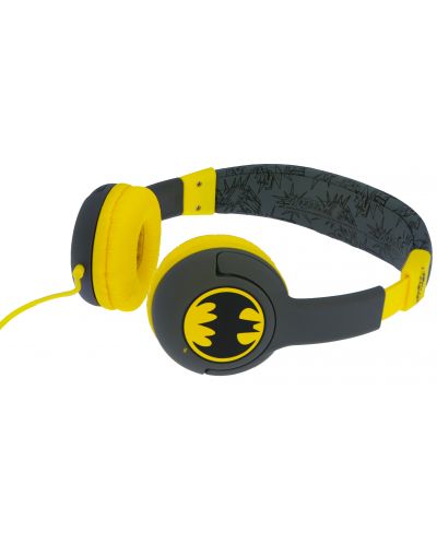 Детски слушалки OTL Technologies - Batman, сиви/жълти - 4