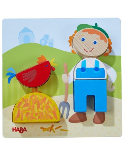 Детска игра за съвпадение и вгнездяване  Haba - Ферма - 3