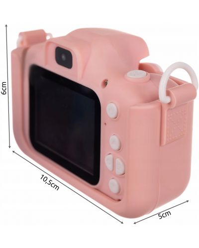 Детска играчка Iso Trade - Фотоапарат с 32GB карта памет, розов - 7