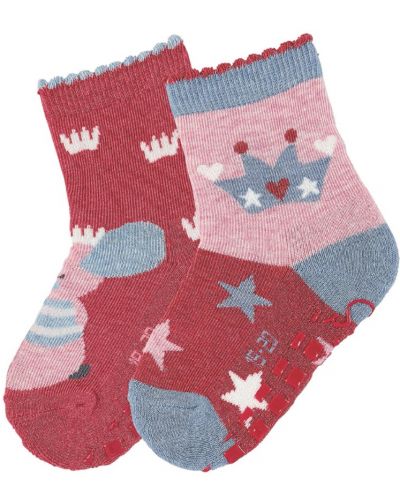Детски чорапи със силиконови бутончета Sterntaler - 2 чифта, 23/24, 2-3 години - 1