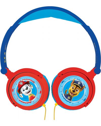 Детски слушалки Lexibook - Paw Patrol HP015PA, сини/червени - 2