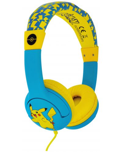 Детски слушалки OTL Technologies - Pokemon Pikachu, жълти/сини - 2