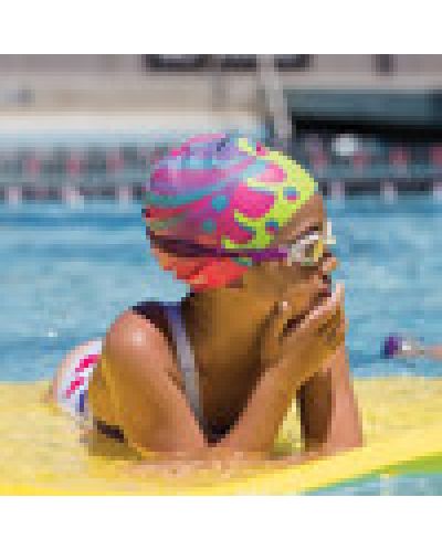 Детска плувна шапка Finis - Mermaid, розова/зелена - 2