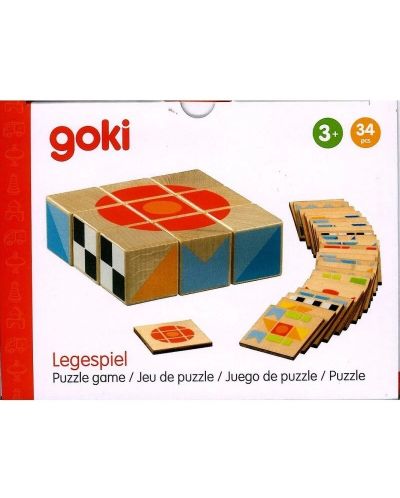 Детска образователна игра-пъзел Goki - Кубус II - 1