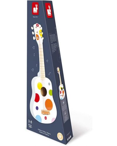 Детска китара Janod - Confetti, дървена - 3