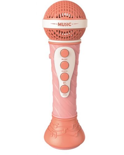 Детска играчка Raya Toys - Микрофон, розов - 1