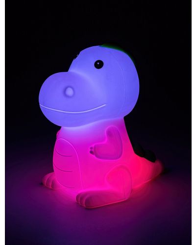 Детска настолна лампа Rabalux - Dinoo 76021, 0.45W, IP20, 3000K, RGB, бяла - 8