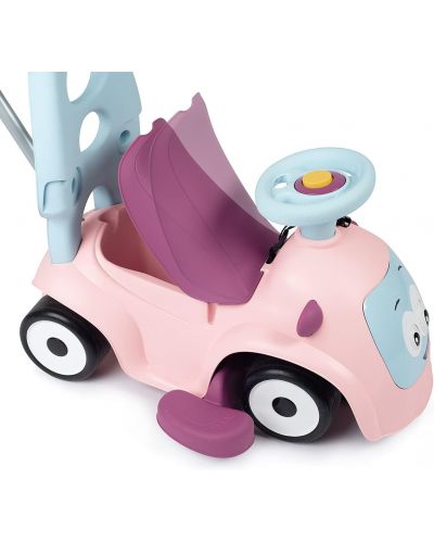 Детска кола за бутане Smoby - цикламено-розова - 7