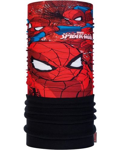 Детска кърпа за глава BUFF - Spiderman Polar, 4-12 години, червена - 1
