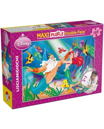 Детски пъзел Lisciani от 108 Maxi части - Малката русалка - 1